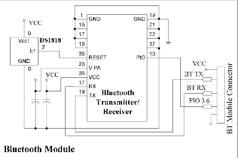 Bluetooth Module circuit schematic